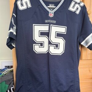 Nike Navy and Silver Cowboys Jersey